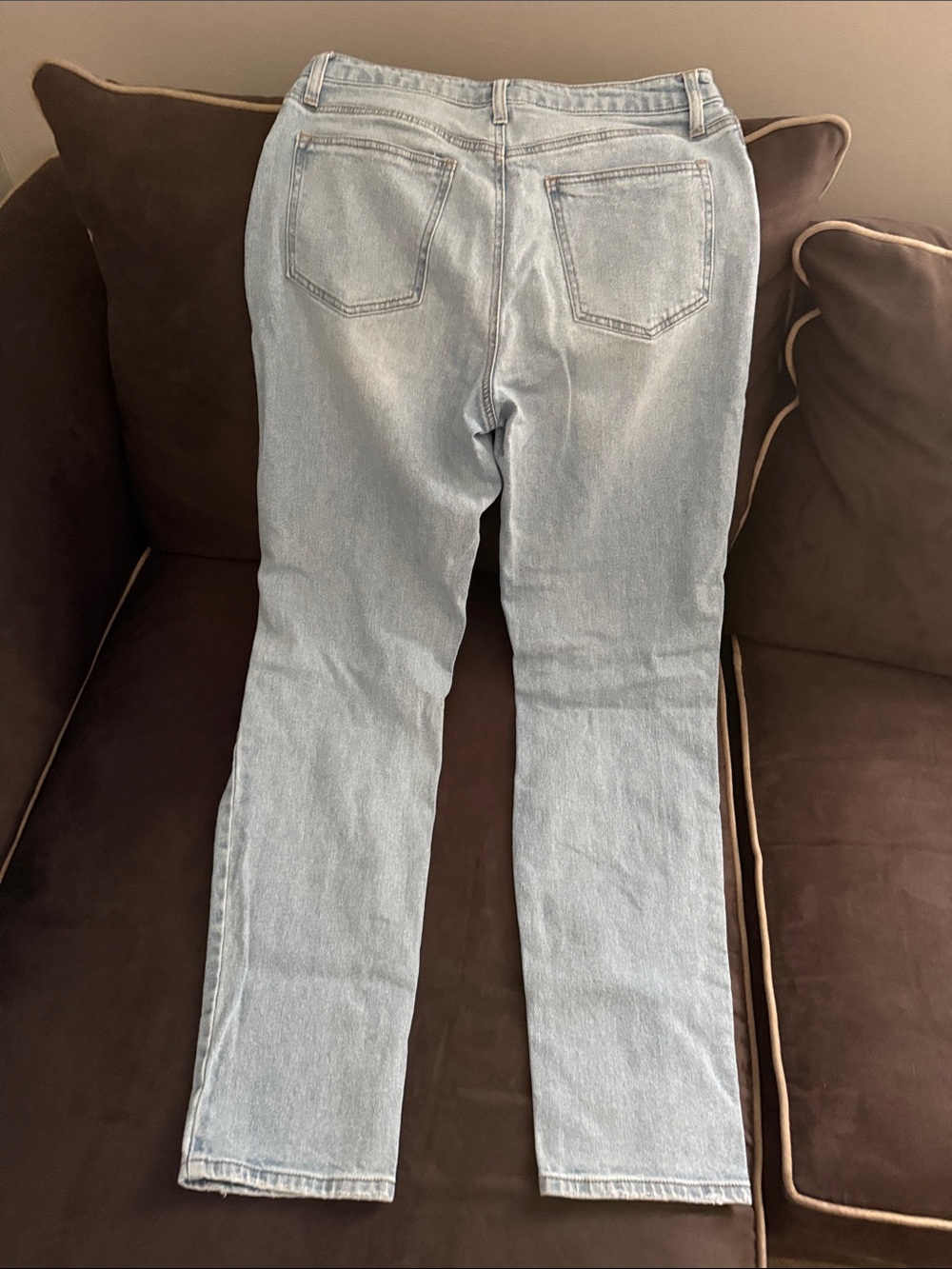 Fashion Nova Light Blue Straight Leg Jeans